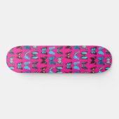 Skateboard Cute Colorful Butterfly Pattern (Horz)