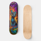 Skateboard Cute Dinosaur Fantasy Forest Cool Children Art (Recto)
