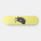 Skateboard Cute drôle porc-épic avec dessin animé de banjo (Horz)