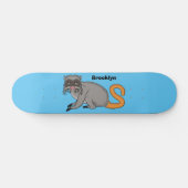 Skateboard Cute Emperor Tamarin illustration (Horz)