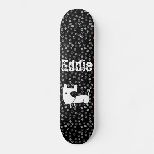 Skateboard Cute English Bull Terrier (Recto)