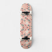 Skateboard Cute florale moderne (Recto)