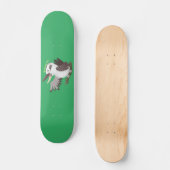 Skateboard Cute funny laughing kookaburra cartoon (Recto)