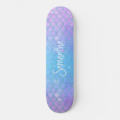 Skateboard Cute Girly mermaid violet parties scintillant chic (Recto)