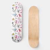 Skateboard Cute Girly tendance Unicorn Butterfly Motif de fru (Recto)