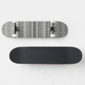 Skateboard Cute gray aztec patterns design (Horz)