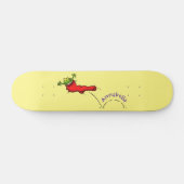 Skateboard Cute grenouille dans une chaussette rouge saut de (Horz)
