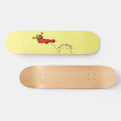 Skateboard Cute grenouille dans une chaussette rouge saut de (Horz)
