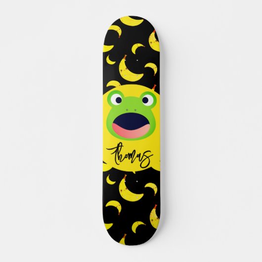 Skateboard Cute grenouille Motif banane (Devant)