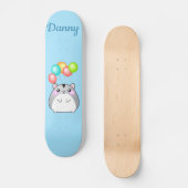 Skateboard Cute Grey Kawaii Hamster  (Recto)