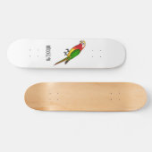 Skateboard Cute happy parrot (Horz)