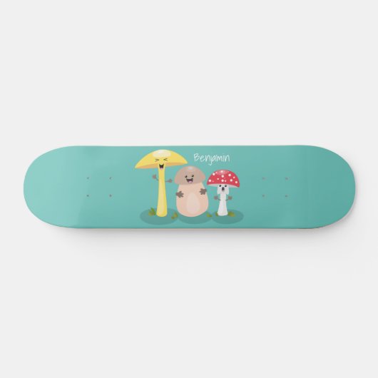 Skateboard Cute kawaii champignon champignon toadstool (Horz)