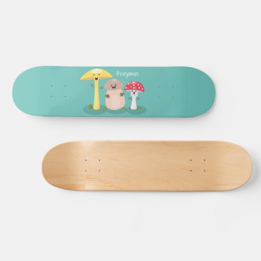 Skateboard Cute kawaii champignon champignon toadstool (Horz)