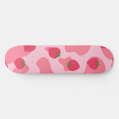 Skateboard Cute Kawaii Motif de la vache fraise (Horz)