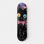 Skateboard Cute Kawaii Pastel Goth Patchwork Gothique Déplais (Devant)