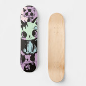 Skateboard Cute Kawaii Pastel Goth Patchwork Gothique Déplais (Recto)