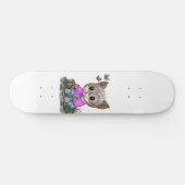 Skateboard Cute Kitty Chat et Papillon (Horz)