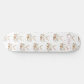 Skateboard Cute lapin lapin personnalisé Floral (Horz)