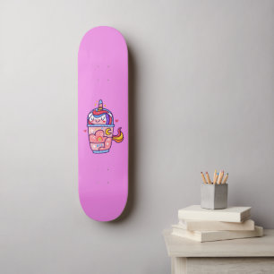 Skateboard Cute licorne