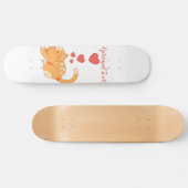 Skateboard Cute Lote Orange Tabby Kitten (Horz)