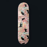 Skateboard Cute Moderne Aquarelle Paris Café Motif Chat<br><div class="desc">Ce joli design présente un chat noir sur une aquarelle arrière - plan française. #cat #kitten #mignon #cadeaux #giftsforher #girly #feminine #paris #skateboard #skateboard #sport #outdoor #fun #games #design #designer</div>