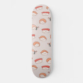Skateboard Cute Nigiri Sushi Motif sans couture (Recto)