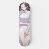 Skateboard Cute Nurse Anime (Recto)