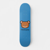 Skateboard Cute Ours Teddy Personnalisé (Devant)