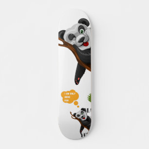 Skateboard Cute panda ours amoureux des animaux drôle dessin 