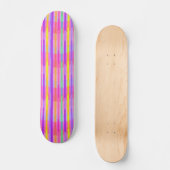 Skateboard Cute Pastel Rainbow Stripes (Recto)