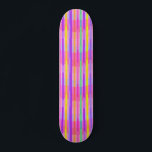 Skateboard Cute Pastel Rainbow Stripes<br><div class="desc">Cute pastel rainbow stripes bring a sweet, candy-colored mood with bright pink, lavender, yellow, mint, and orange flowing across the pattern. The uneven vertical bands and soft speckled texture give this colorful stripe pattern a playful, dreamy feel. A cheerful choice for anyone who loves kawaii-inspired color and lively modern style....</div>