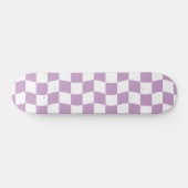 Skateboard Cute Pastel violet blanc Verre Motif de tableau de (Horz)