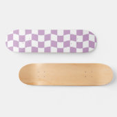 Skateboard Cute Pastel violet blanc Verre Motif de tableau de (Horz)