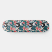 Skateboard Cute Petite Chatte Chatons Avec Roses Et Papillons (Horz)