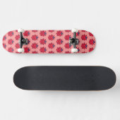 Skateboard Cute pixeled ladybug insect  throw pillow (Horz)