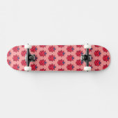 Skateboard Cute pixeled ladybug insect  throw pillow (Horz)