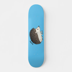 Skateboard Cute prickly hedgehog cartoon illustration