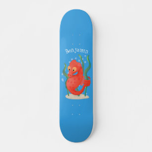 Skateboard Cute pygmy seahorse cartoon