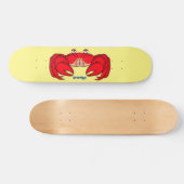 Skateboard Cute red crab cartoon (Horz)