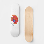 Skateboard Cute Siamese combattant le poisson betta dessin  (Recto)
