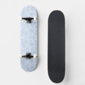 Skateboard Cute white blue paisley pattern (Recto)