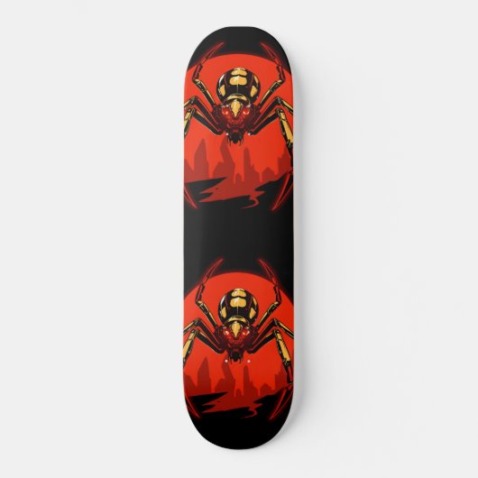 Skateboard cyber punk spider (Recto)