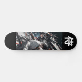 Skateboard CYBER SAMURAI - Futuristic Mecha Ronin (Horz)