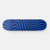 Skateboard Cyber Tech Abstrait Y2K Électrique Bleu Psychédéli (Horz)
