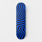 Skateboard Cyber Tech Abstrait Y2K Électrique Bleu Psychédéli (Recto)