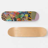 Skateboard cyberpunk, anime, manga, acide, cyber, art, (Horz)