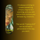 Skateboard Cyborg Girl