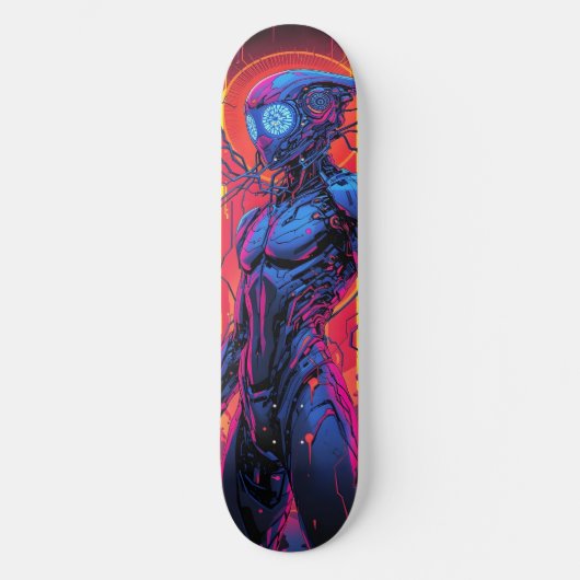 Skateboard Cyborg Warrior (Recto)
