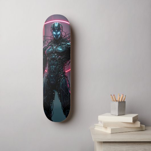 Skateboard Cyborg Warrior (Art mural)