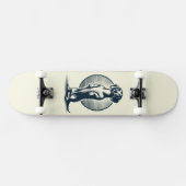 Skateboard Dachshund debout (Horz)